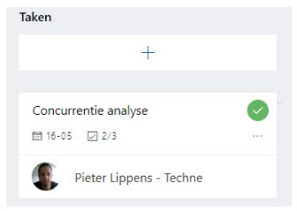 Planner voortgang