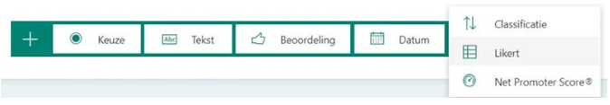 Microsoft forms soorten vragen