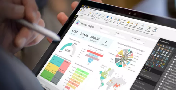 power bi op een tablet